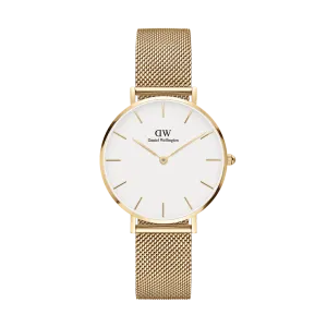Daniel Wellington Petite 36 Evergold Gold & White Watch
