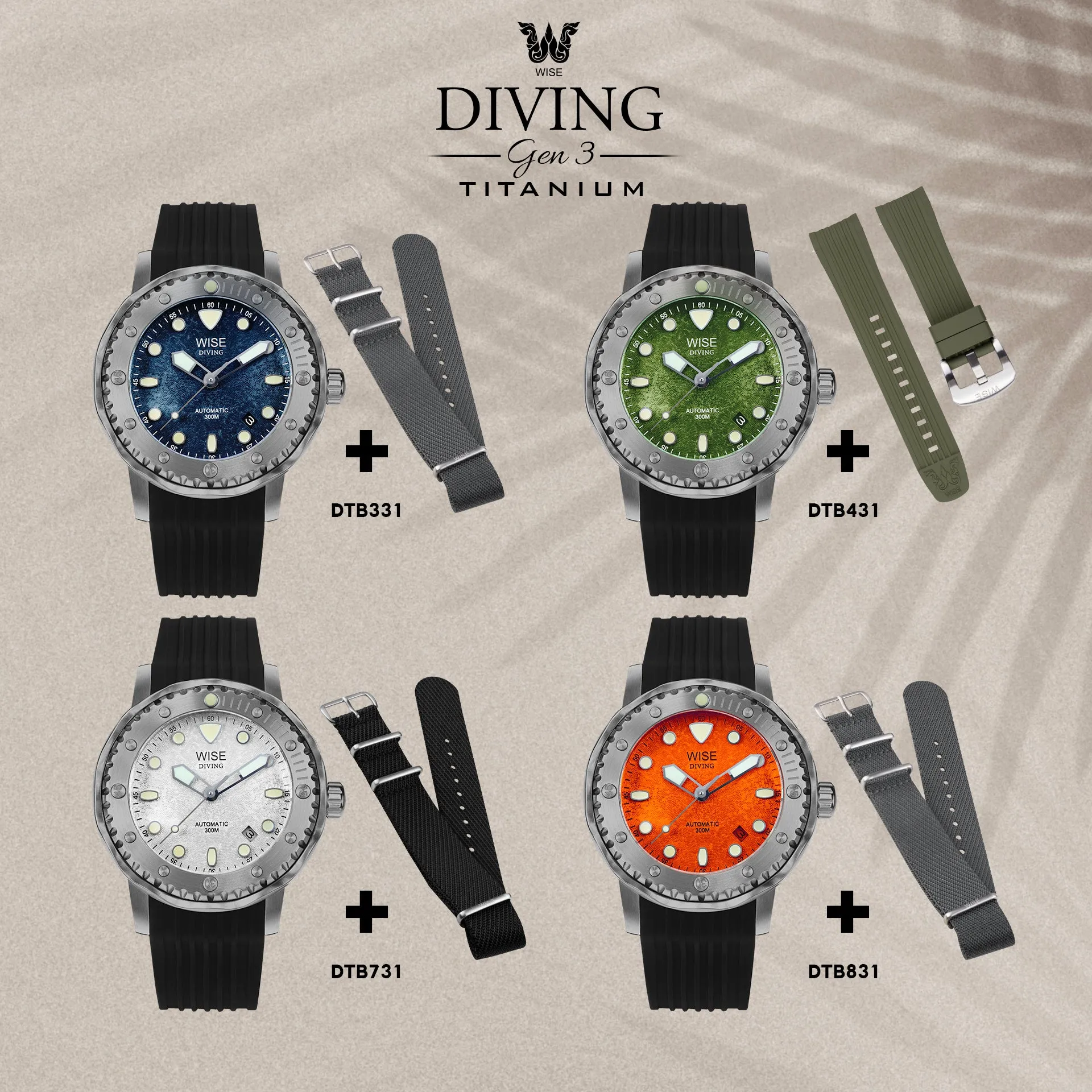 DIVING 300M. Gen 3 Titanium DTB331