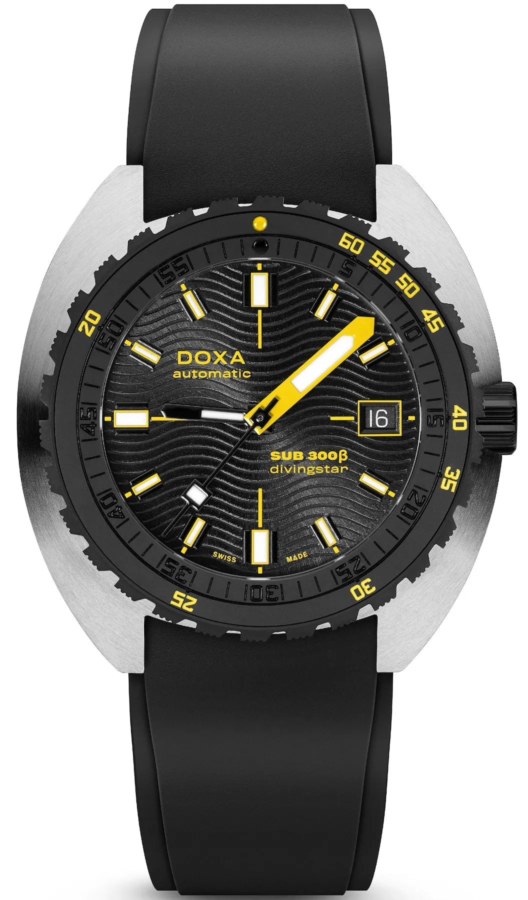Doxa SUB 300 Beta Ceramic Steel Divingstar Rubber Black Watch
