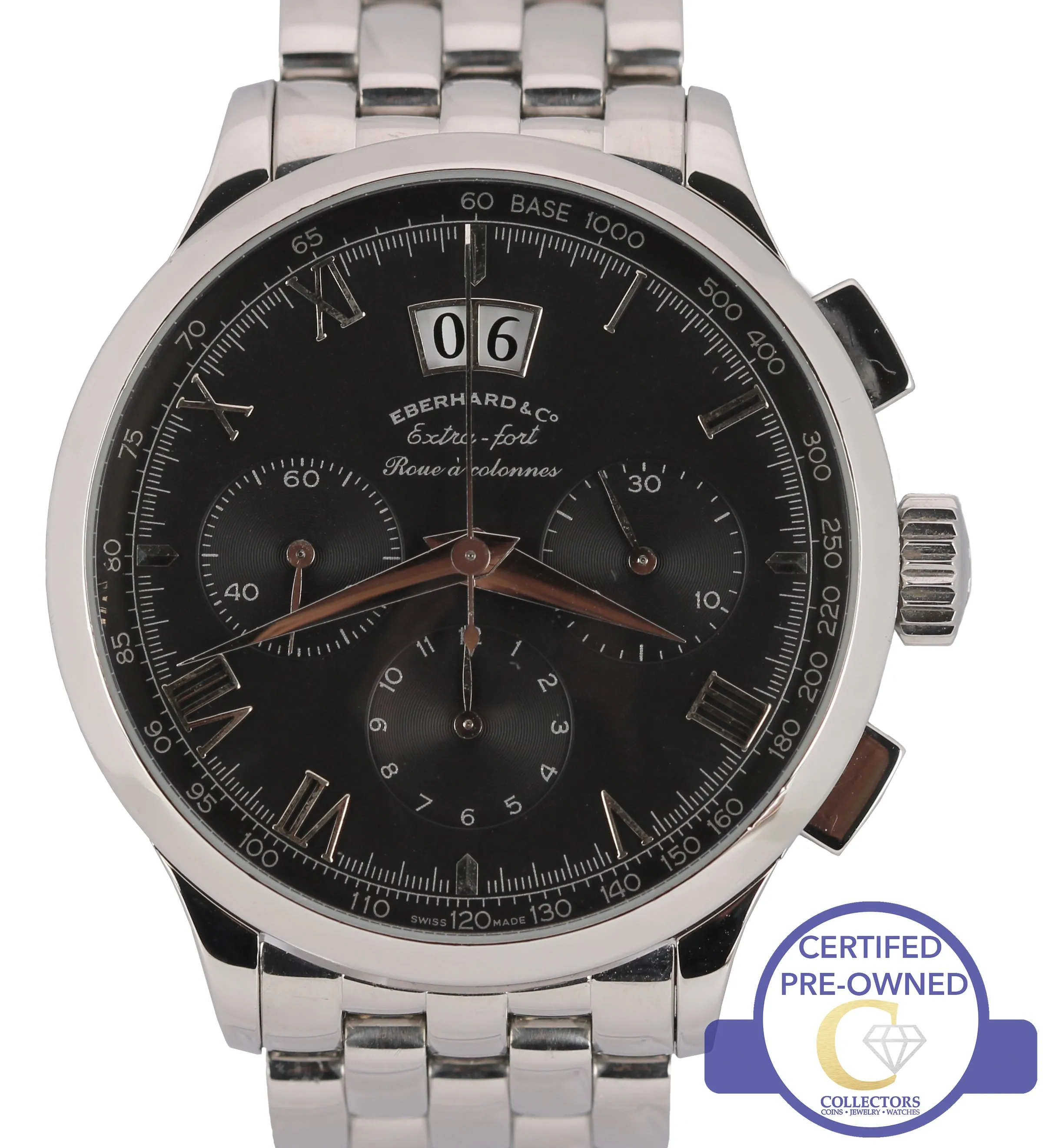Eberhard & Co Extra-Fort Roue a Colonnes 41mm Grand Date Chronograph Watch 31146