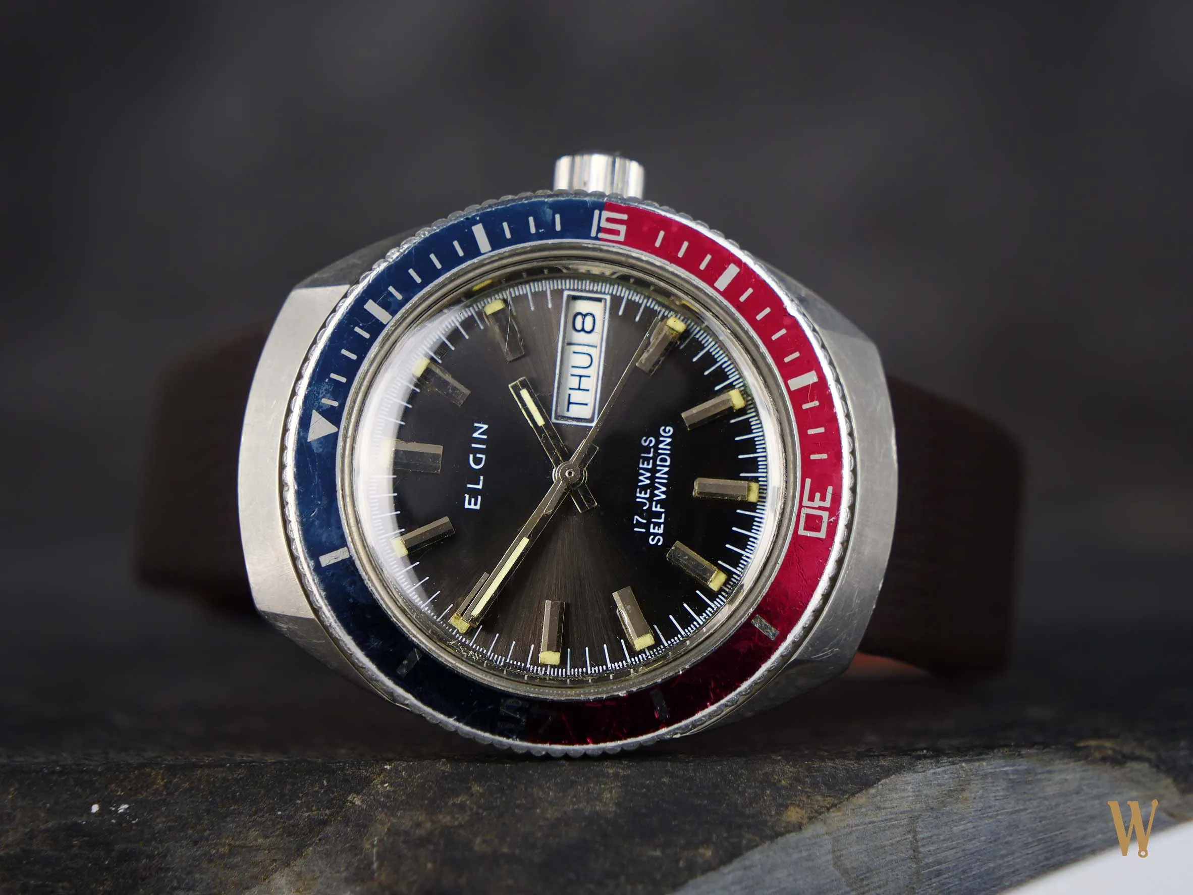 Elgin Vintage "Pepsi" Dive Watch