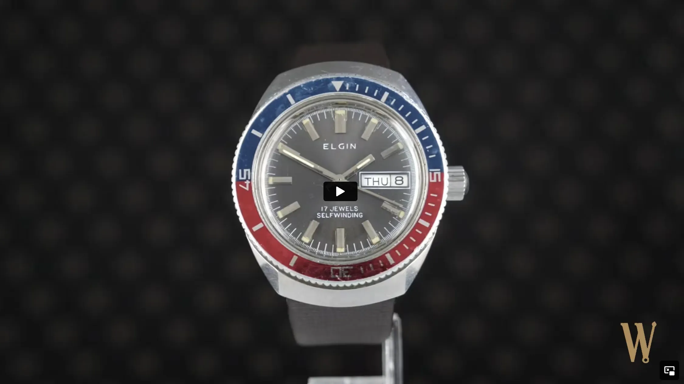 Elgin Vintage "Pepsi" Dive Watch