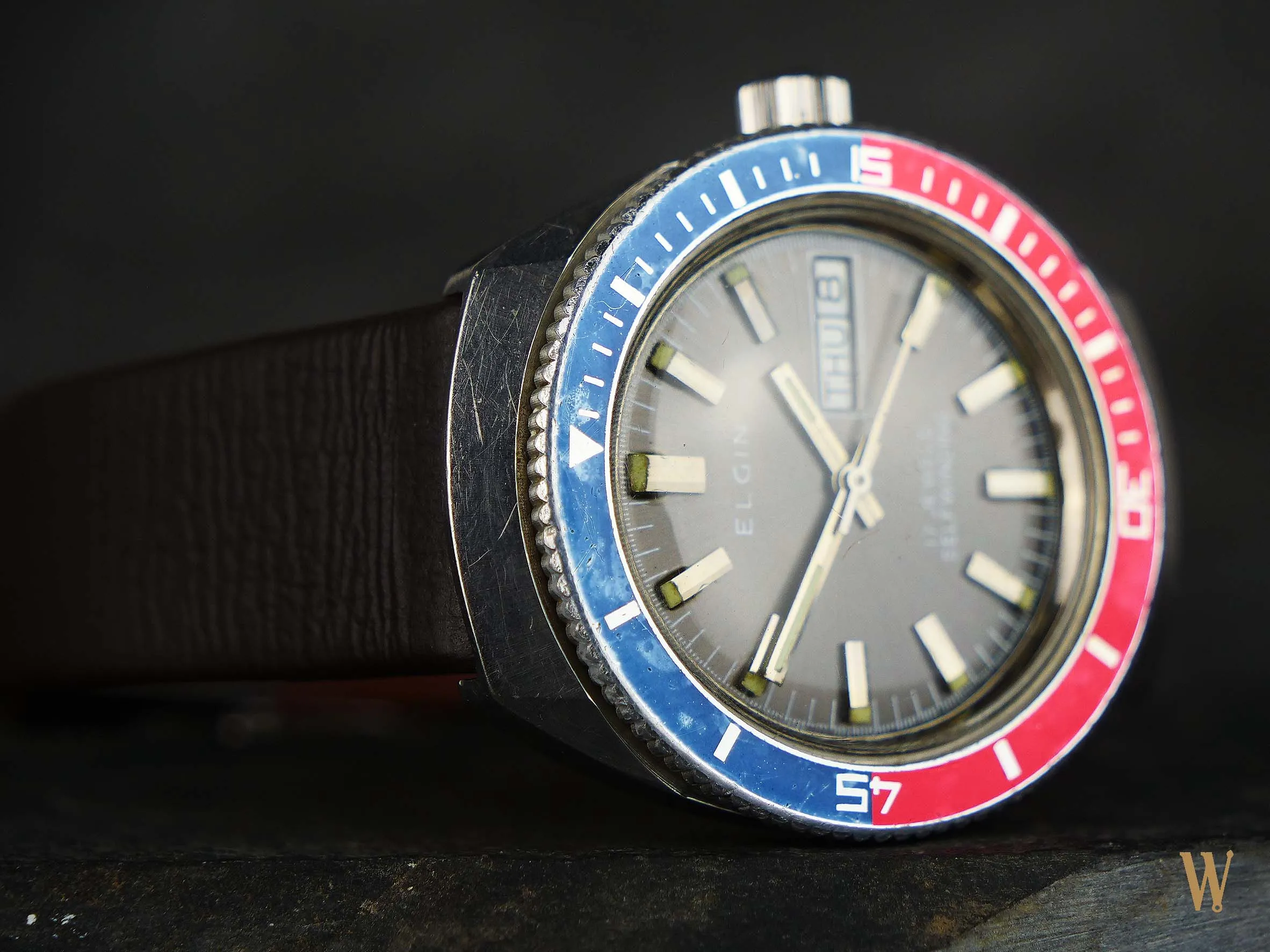 Elgin Vintage "Pepsi" Dive Watch