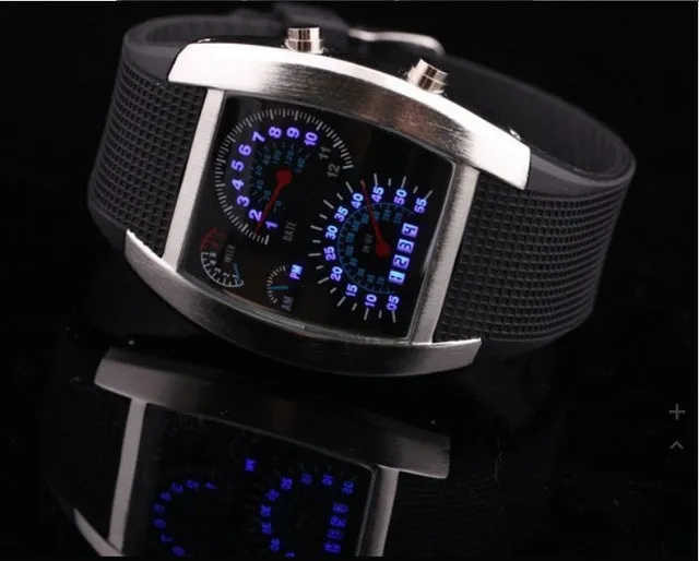 Fashion Men's Watches Unique LED Digital Watches