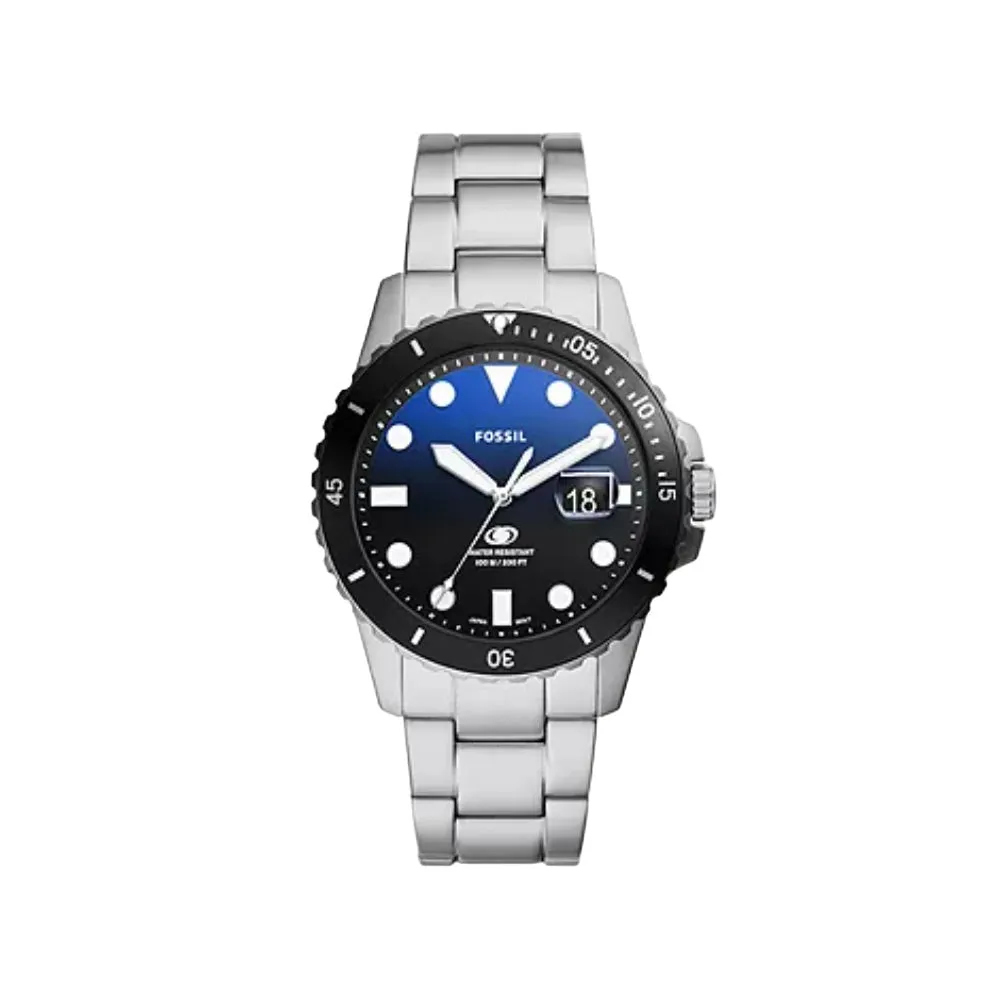 Fossil Blue Dive Gents Three-Hand Date Stainless Steel Watch