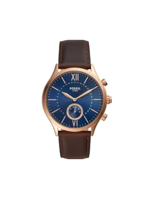 Fossil BQT1107 Men Hybrid Smartwatch Fenmore Brown Leather Strap
