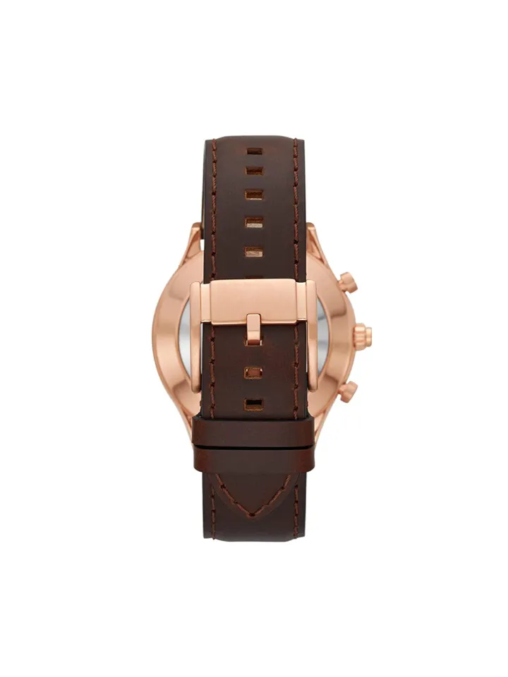 Fossil BQT1107 Men Hybrid Smartwatch Fenmore Brown Leather Strap