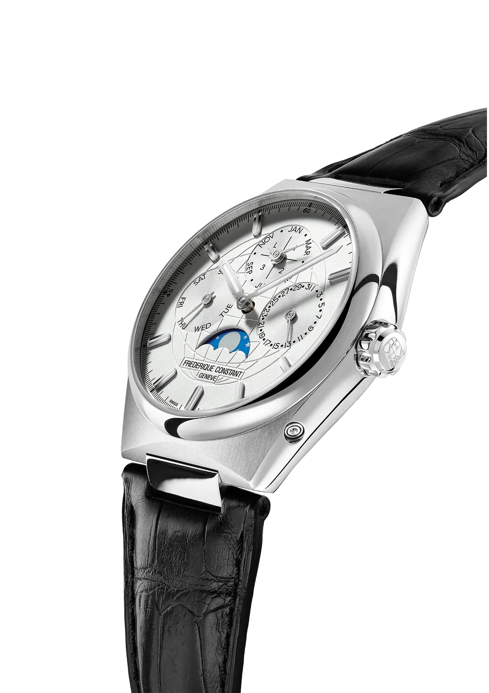FREDERIQUE CONSTANT HIGHLIFE PERPETUAL CALENDAR MANUFACTURE SILVER