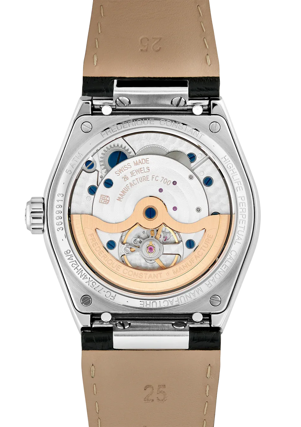 FREDERIQUE CONSTANT HIGHLIFE PERPETUAL CALENDAR MANUFACTURE SILVER