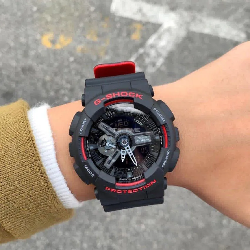 G-Shock Black Rubber Sport Men's Watch GA110HR-1A