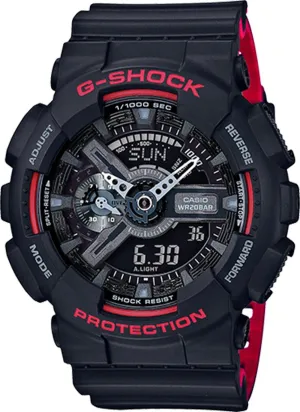 G-Shock Black Rubber Sport Men's Watch GA110HR-1A