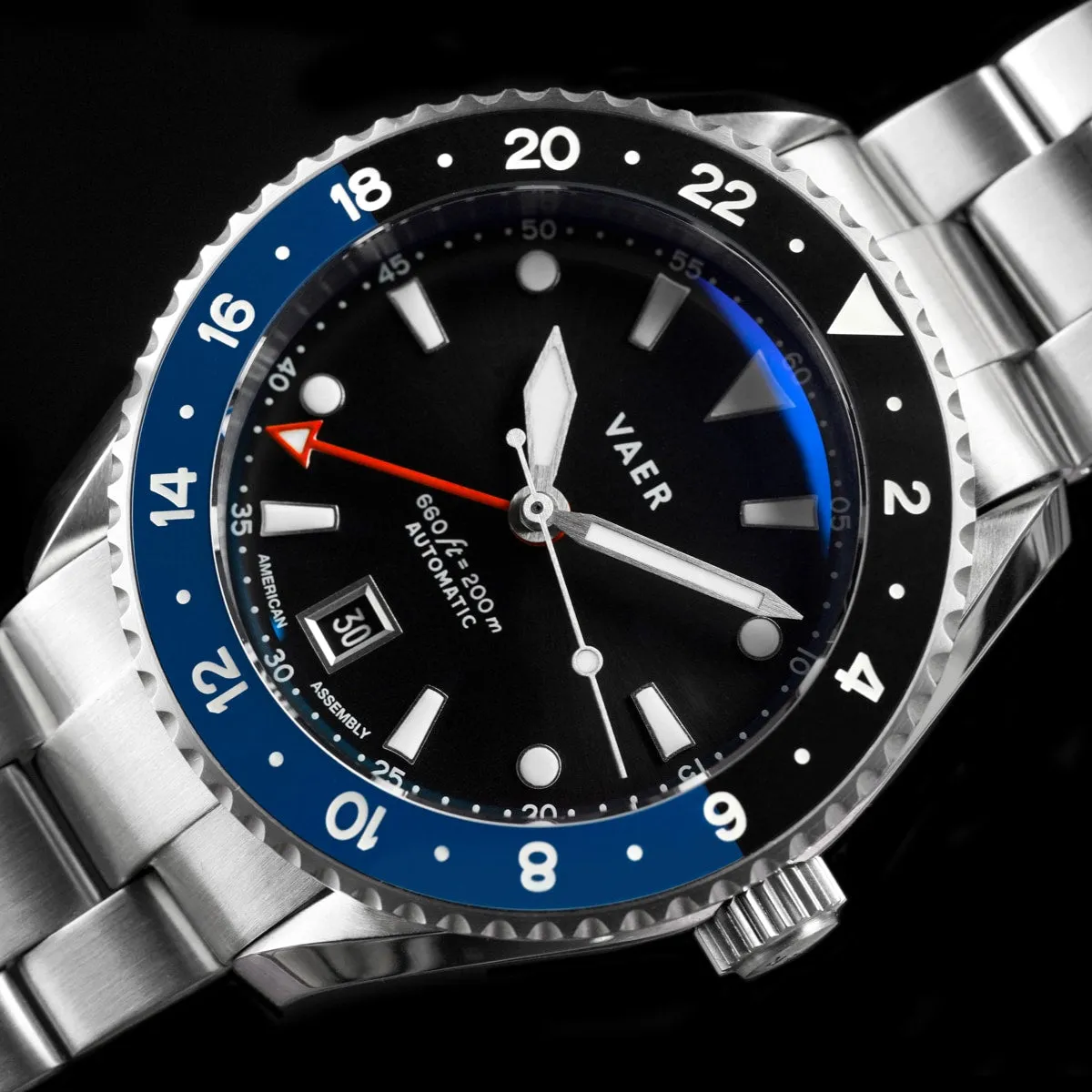 G5 Meridian Navy/Black - 39mm USA GMT