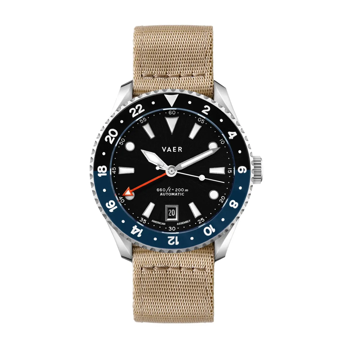 G5 Meridian Navy/Black - 39mm USA GMT