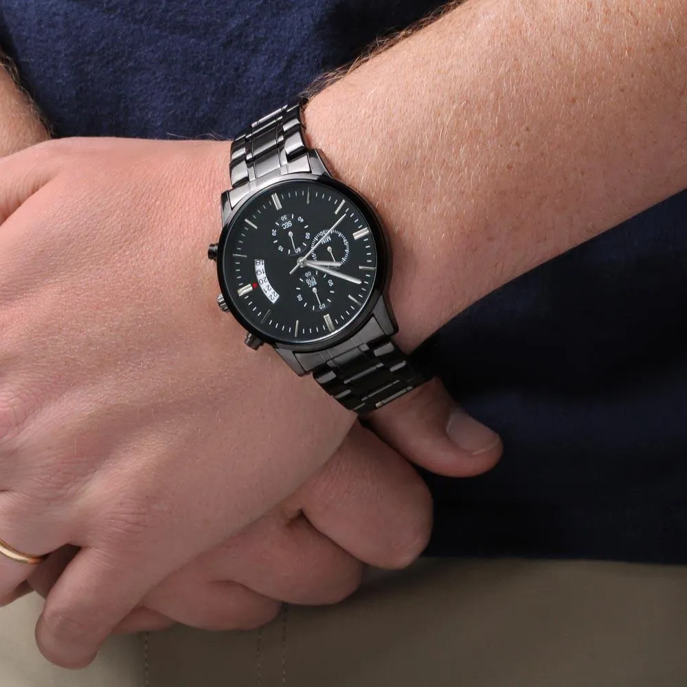 Gift For Skateboarders - Engraved Watch - Born To Ride