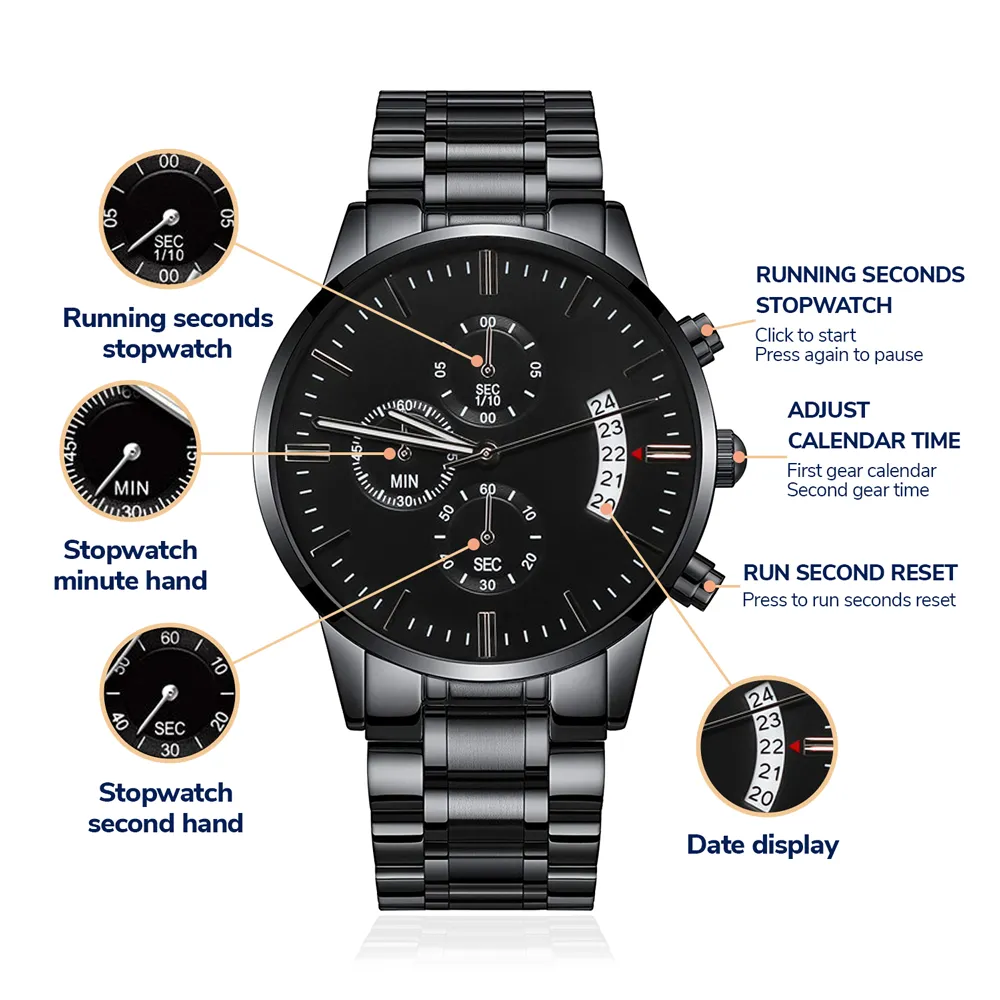 Gift For Skateboarders - Engraved Watch - Born To Ride