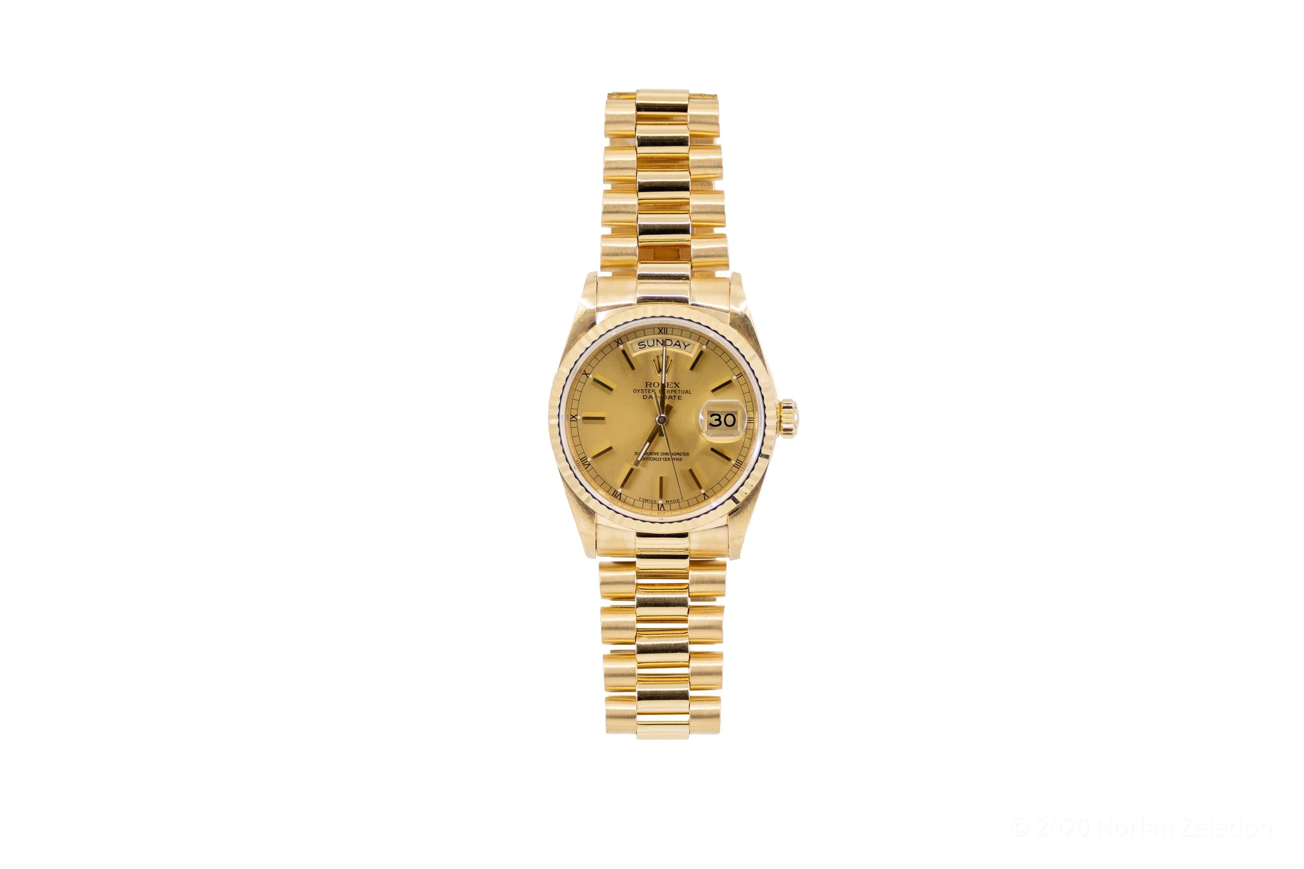 Gold Rolex Oyster Perpetual Daydate 40mm