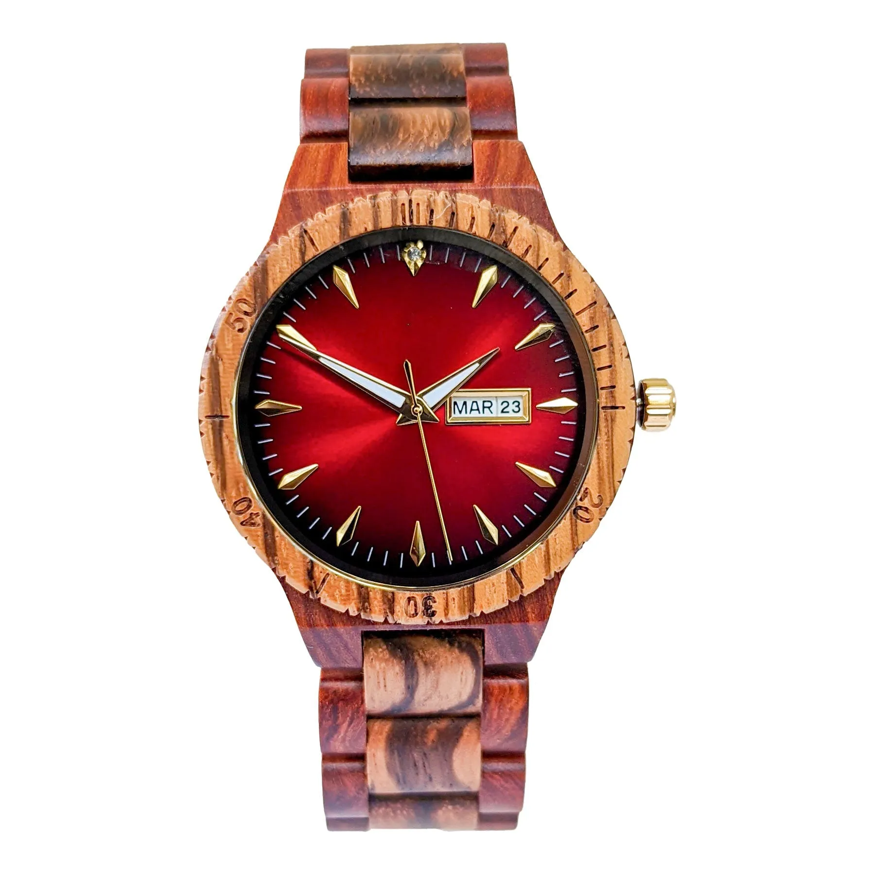 Groomsmen Set of 10 Wooden Watch Zebra | Justo