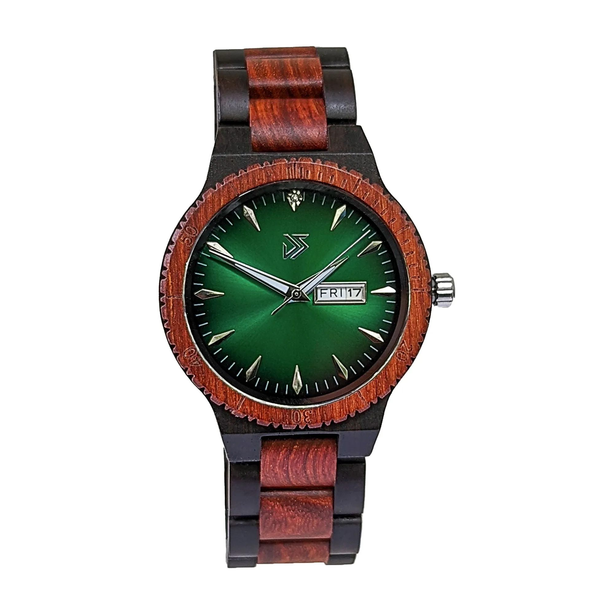 Groomsmen Set of 4 Wooden Watch Red | Justo