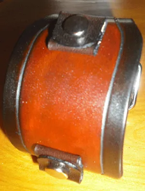 Grooved Wide Leather Watch Straps | 2 Inch