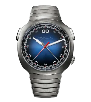H. Moser & Cie. Streamliner Flyback Chronograph, 42mm with Funky Blue Dial