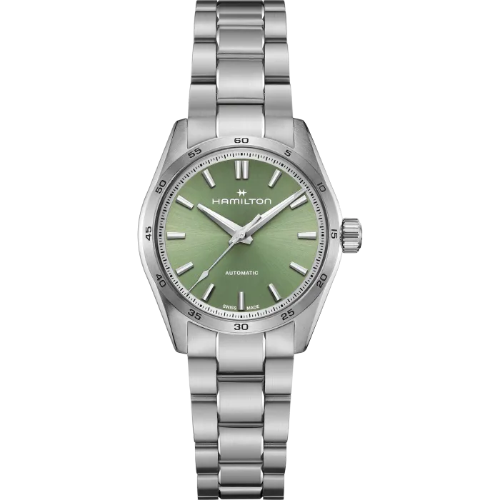 Hamilton Jazzmaster Performer Auto Green on Bracelet 34mm
