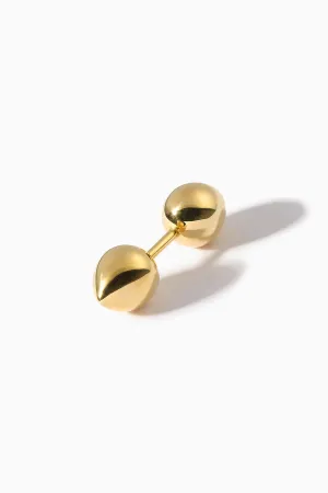 HANNAH MARTIN | 18K YELLOW GOLD TEARDROP BARBELL XL EARRING