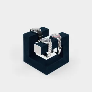 HUDSON 3 WATCH STAND - NAVY-TEAL / GREY