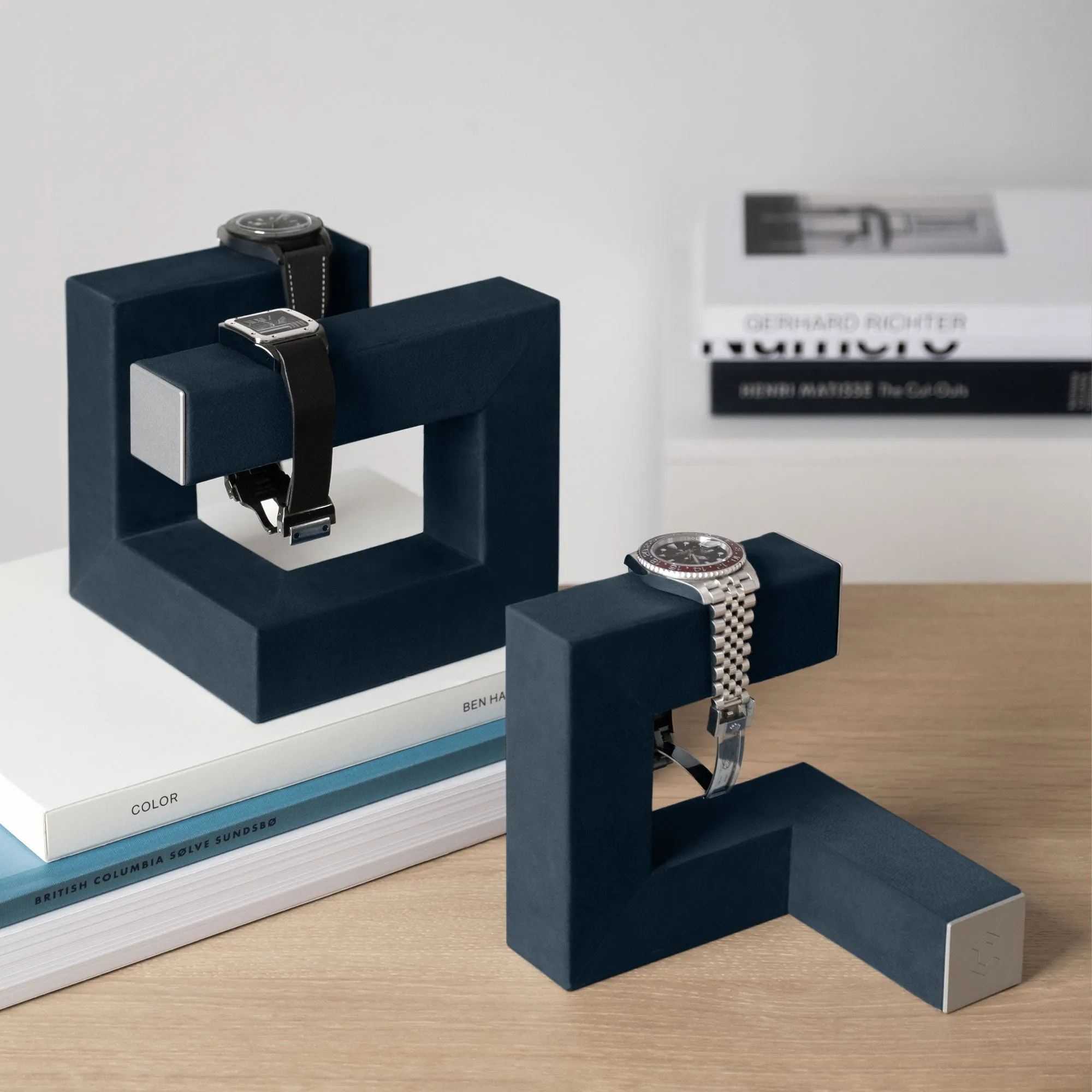 HUDSON 3 WATCH STAND - NAVY-TEAL / GREY