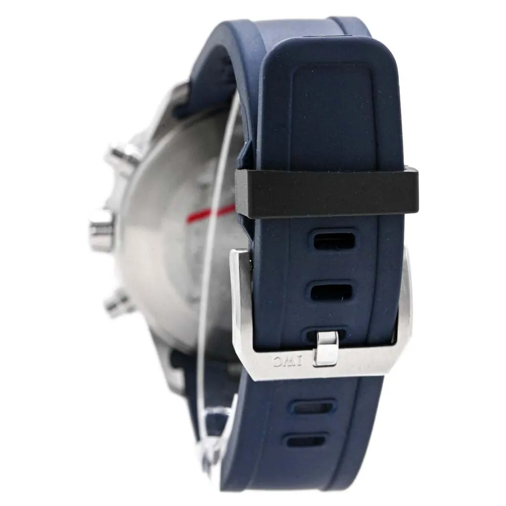 IWC Men's Aquatimer Chronograph Stainless Steel 44mm Blue Stick Dial Watch Reference #:  IW376711