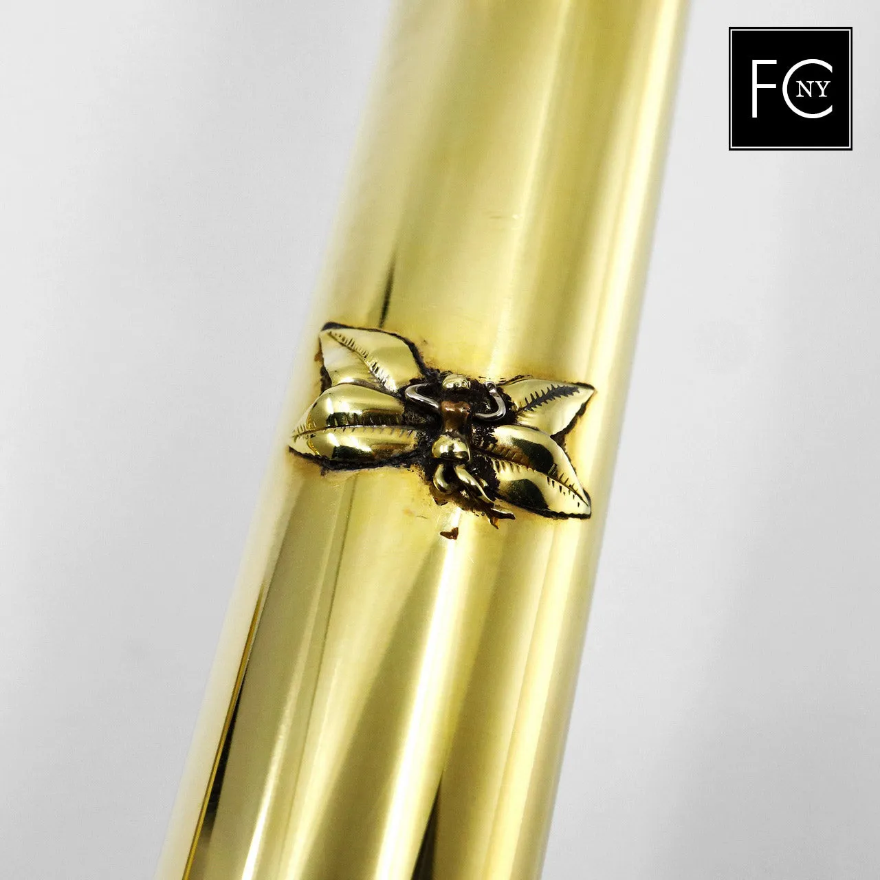 John Lunn "The Dryad's Touch" - 18K green gold flute, specialty engraving, offset G, D/B footjoint