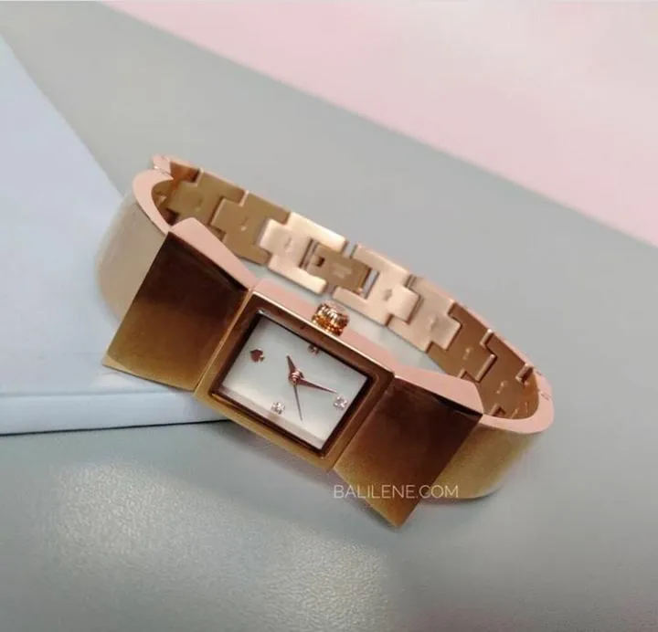 Kate Spade 1yru0183 Carlyle Rose Gold Bow Watch