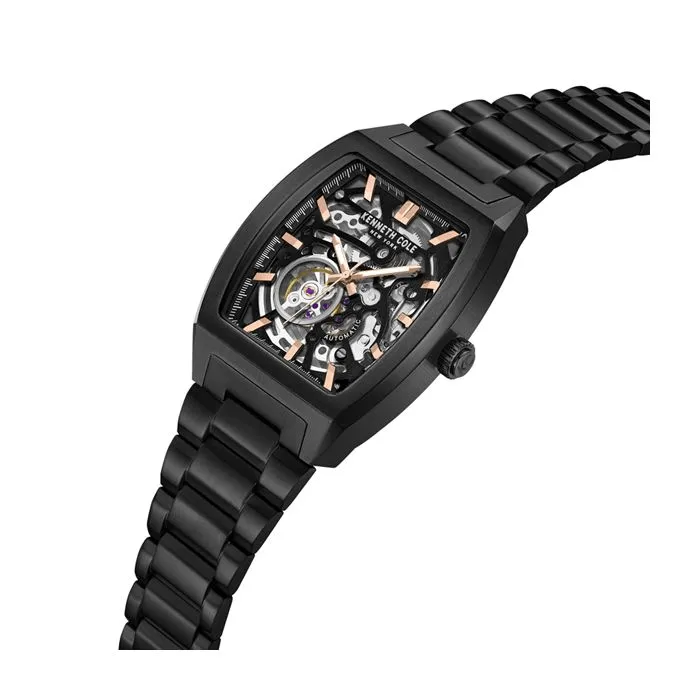 Kenneth Cole New York 40mm Skeleton Black Automatic Men's Watch KCWGY0058601