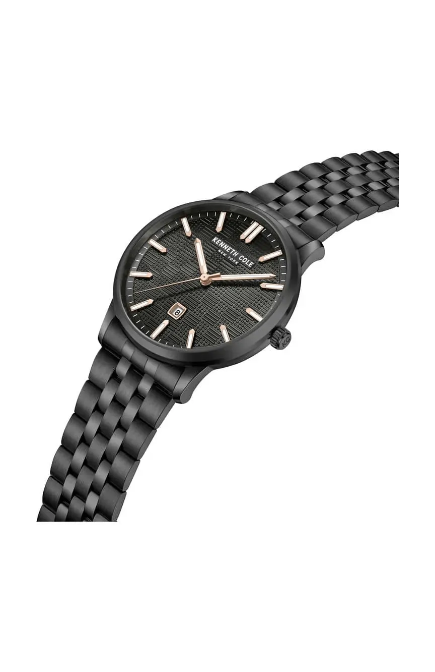 Kenneth Cole New York 42mm Classic Black Stainless Steel Men's Watch KCWGH0046905