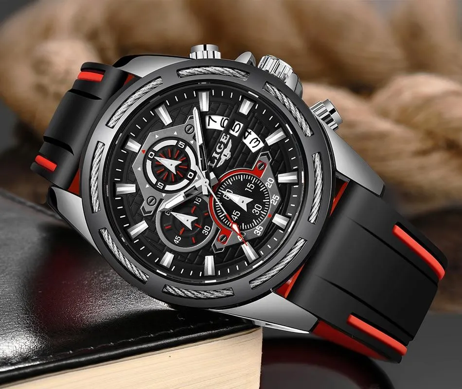 LIGE - Men‘s Luxury Military Sport Quartz Watch