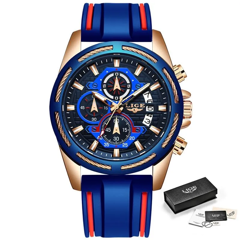 LIGE - Men‘s Luxury Military Sport Quartz Watch