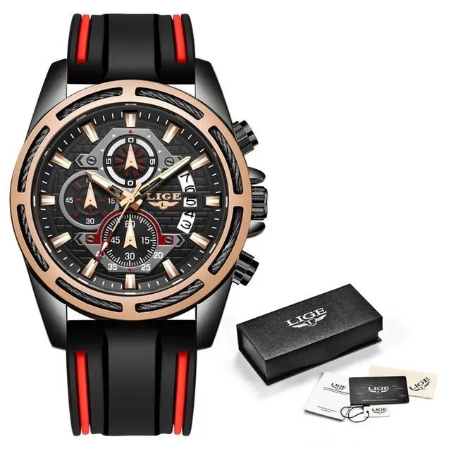 LIGE - Men‘s Luxury Military Sport Quartz Watch