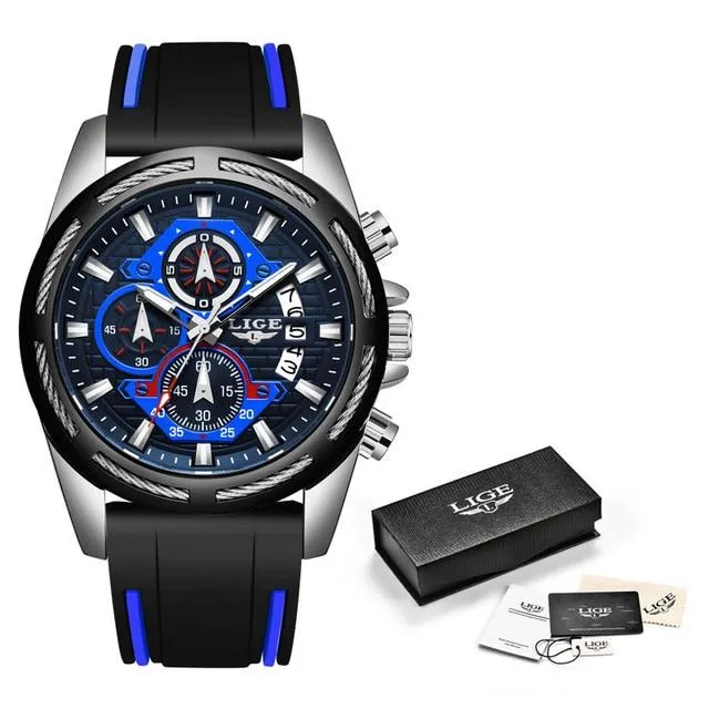 LIGE - Men‘s Luxury Military Sport Quartz Watch