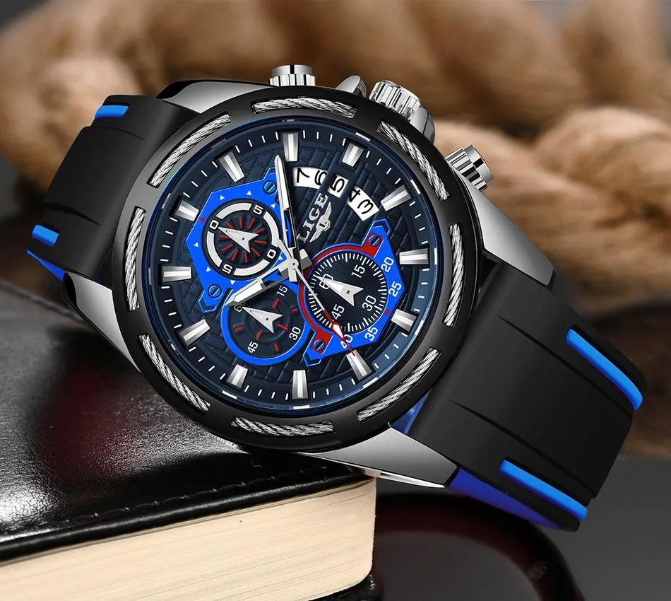 LIGE - Men‘s Luxury Military Sport Quartz Watch