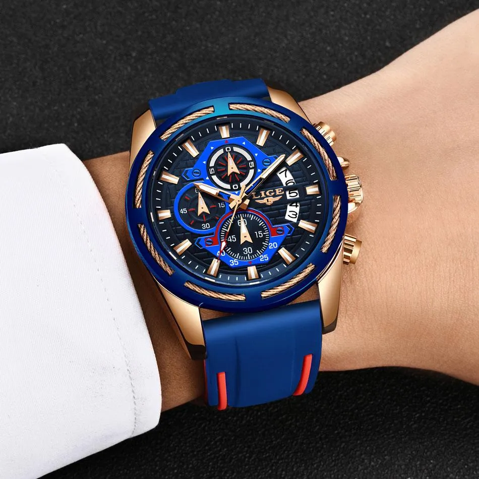 LIGE - Men‘s Luxury Military Sport Quartz Watch