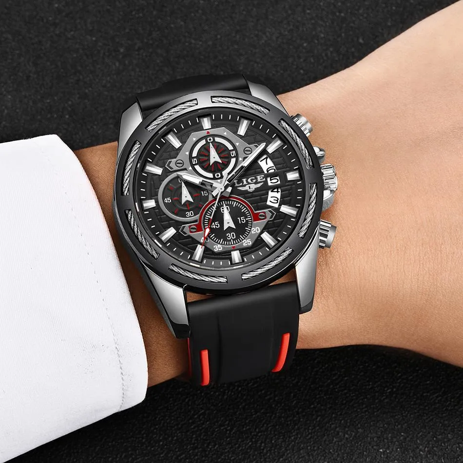 LIGE - Men‘s Luxury Military Sport Quartz Watch