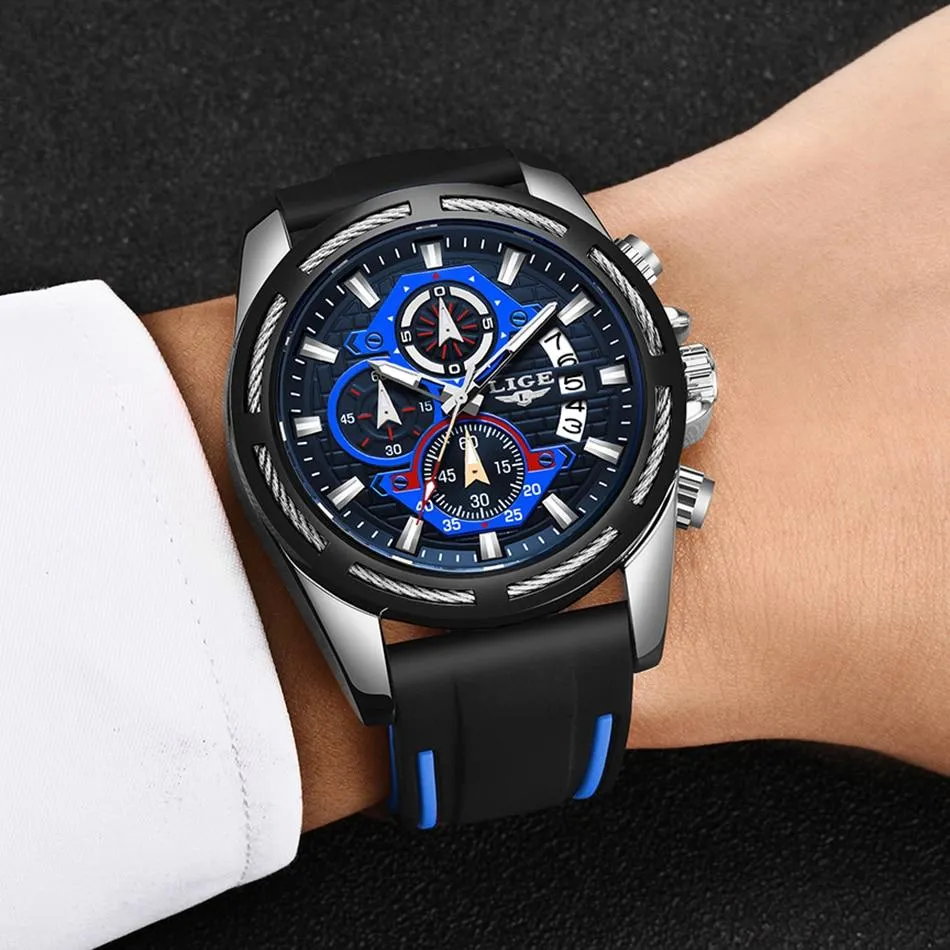 LIGE - Men‘s Luxury Military Sport Quartz Watch