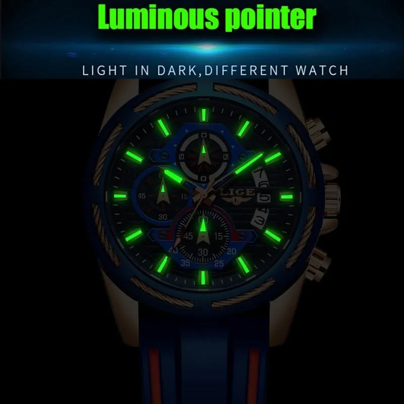 LIGE - Men‘s Luxury Military Sport Quartz Watch
