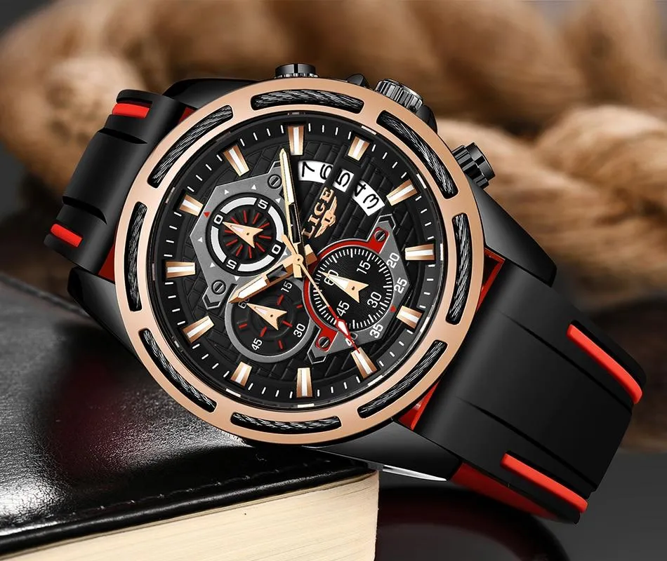 LIGE - Men‘s Luxury Military Sport Quartz Watch
