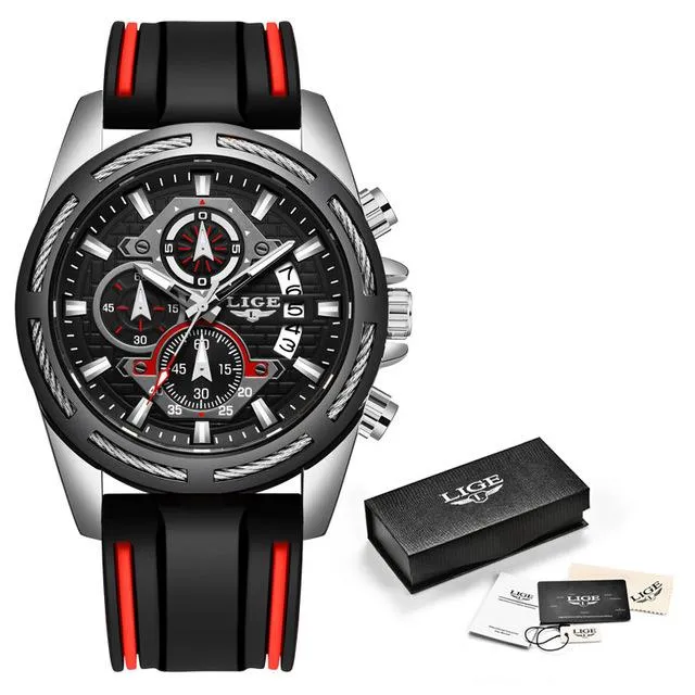 LIGE - Men‘s Luxury Military Sport Quartz Watch