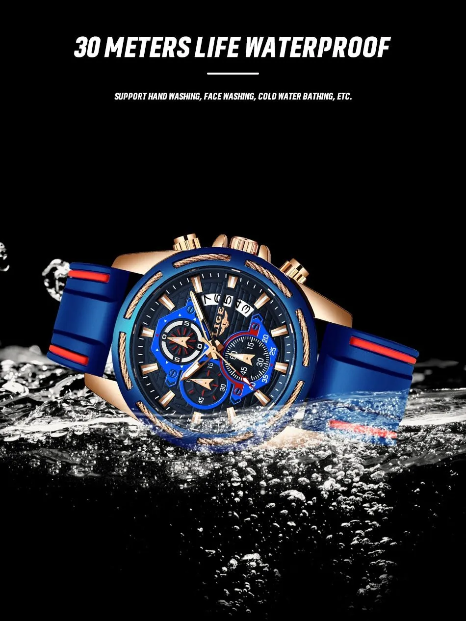 LIGE - Men‘s Luxury Military Sport Quartz Watch