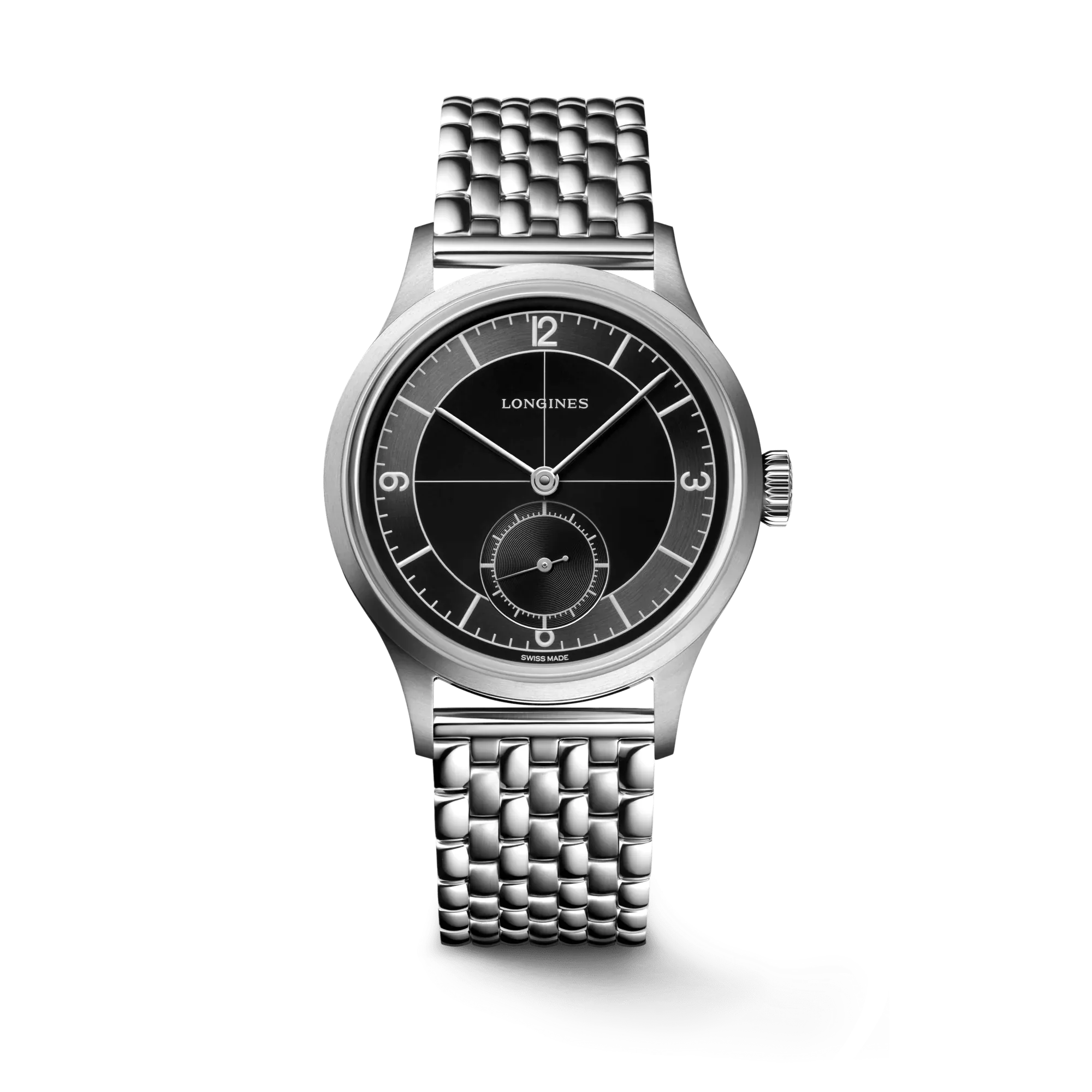 Longines Heritage Classic Sector Dial Stainless Steel Men's Watch L28284536