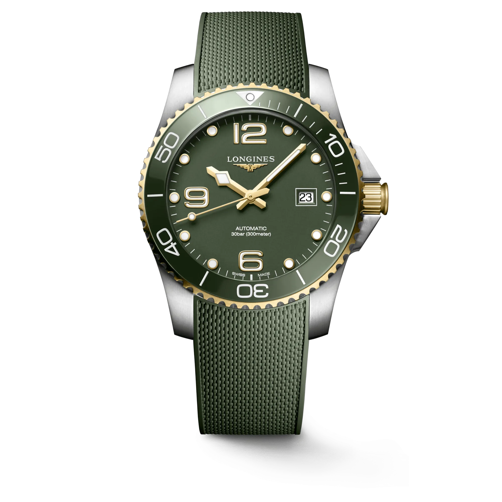Longines HydroConquest 41mm Black-Green Men's Watch L37813069