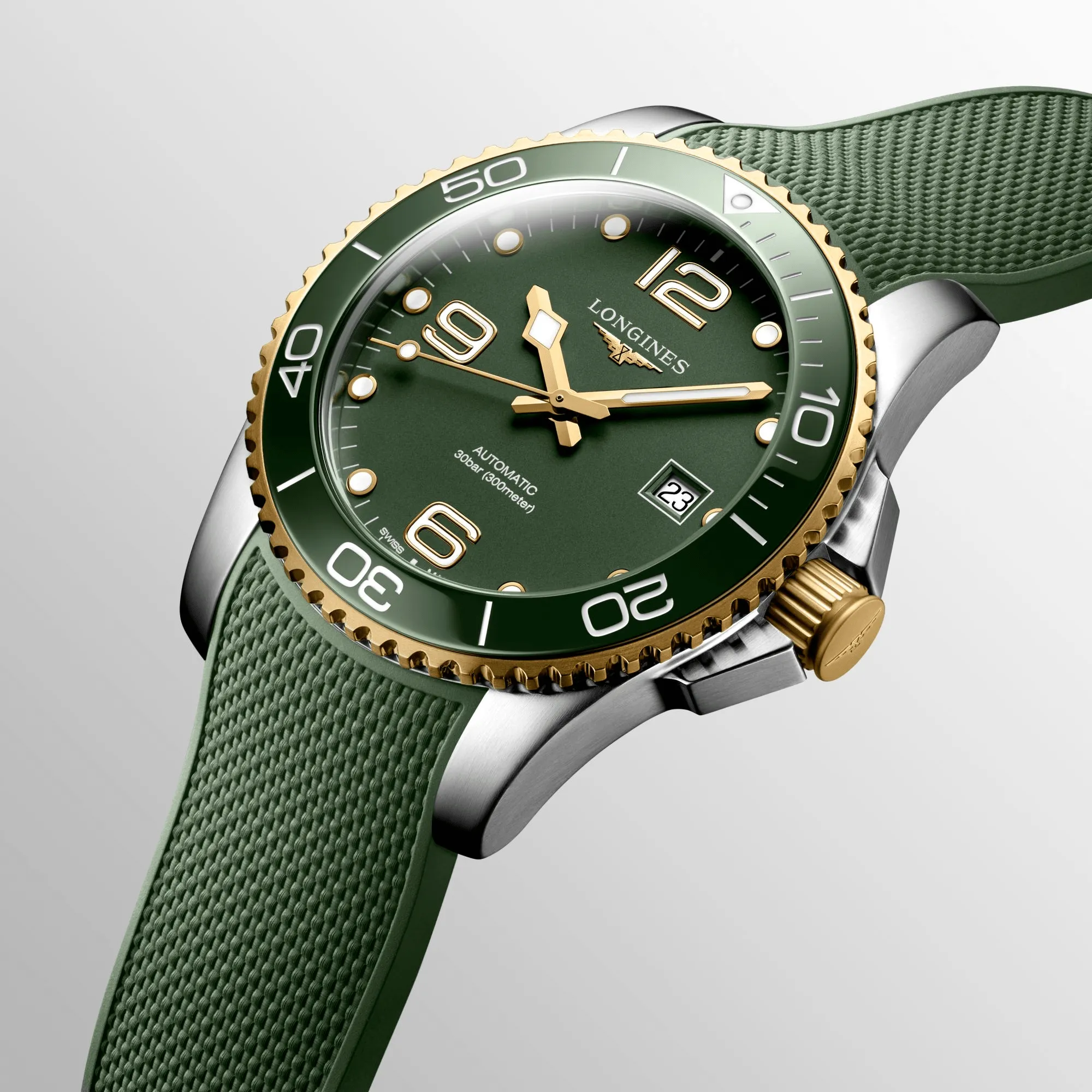 Longines HydroConquest 41mm Black-Green Men's Watch L37813069