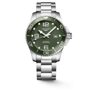 Longines HydroConquest 43mm Green Matt Dial Stainless Steel Men's Watch L37824066