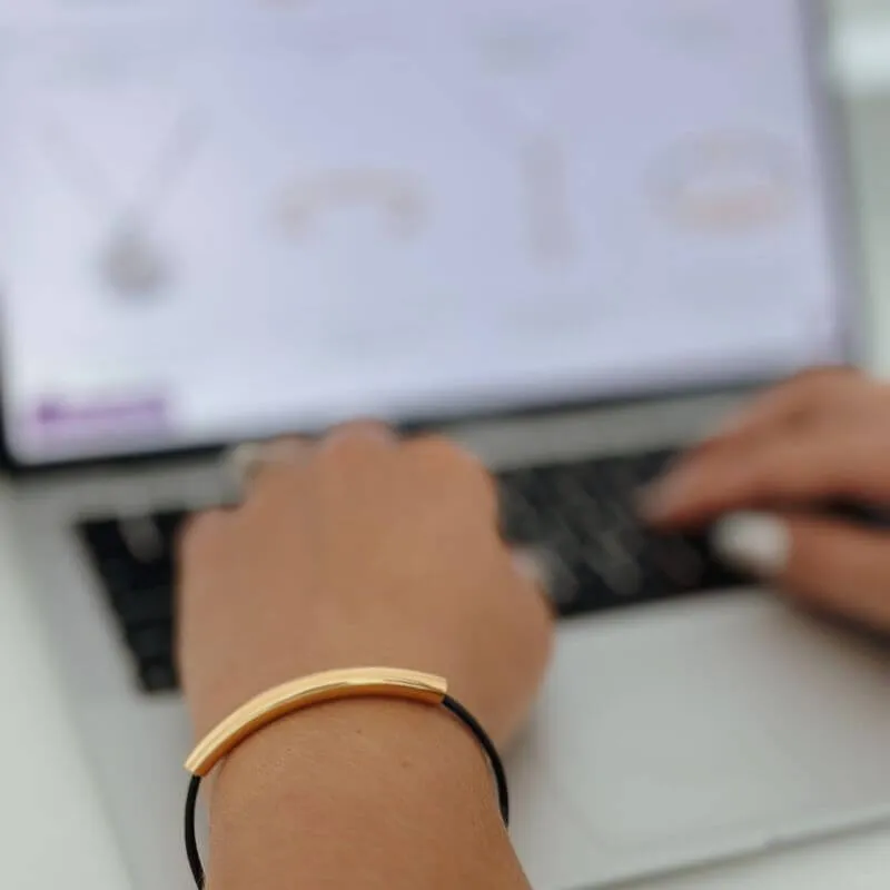 Luna Slim Leather Bracelet by Life Harmony Energies